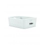 Stefanplast Cestino rettangolare multiuso Elegance s bianco 