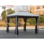 GAZEBO IN ACCIAIO MOD. SMERALDA MT. 3x3 