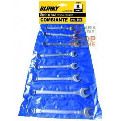 BLINKY SERIE CHIAVI FISSE PZ. 8 CROMOVANADIO MM. 6/22 