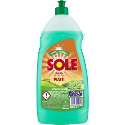 SOLE LIQUID DISHES DETERGENT 1100 ML GREEN LEMON