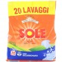 SOLE DETERSIVO BUCATO LAVATRICE RICARICA POLVERE BIANCO