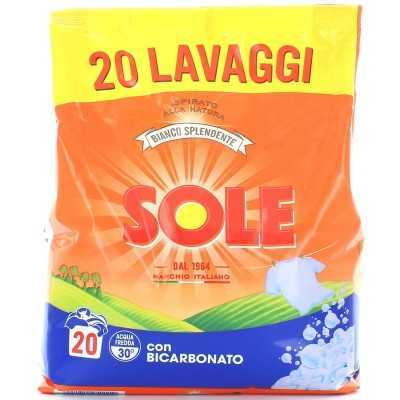 SOLE DETERSIVO BUCATO LAVATRICE RICARICA POLVERE BIANCO
