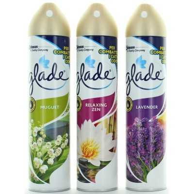 GLADE DEODORANTE AMBIENTI SPRAY 5 IN 1 300 ML. CARTONE