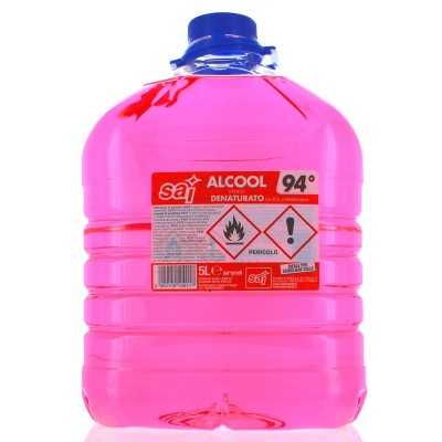 ALCOOL DENATURATO 5000 CC.SAI 94 GRADI