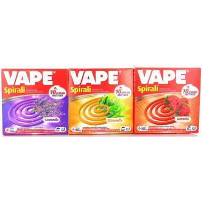 VAPE INSETTICIDA SPIRALI PROFUMATE ASSORTITE 10 PZ 