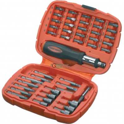 BLACK DECKER GIFT RATCHET SCREWDRIVER SET WITH INSERTS