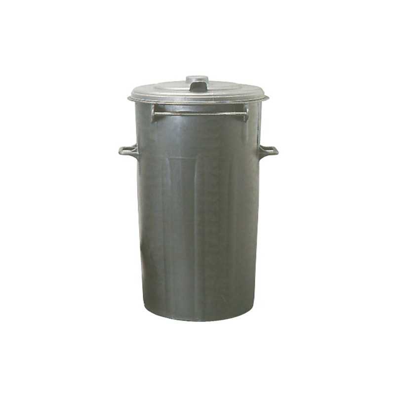 Bidone 7L London Met Nero Opaco: Design Industrial Per La Casa In Zinco - 3