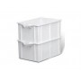 CASSETTA BIANCA ALIMENTARE SOVRAPPONIBILE CM. 63x44x33h. LT.65 