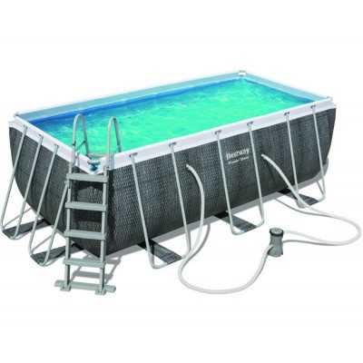 Bestway 56722 piscina con telaio Power Steel Rattan cm.