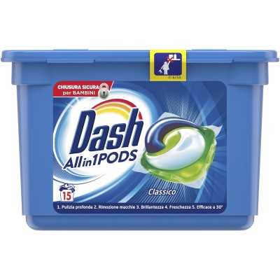 DASH ECODOSI DETERSIVO BUCATO LAVATRICE PODS ALL IN 1 CLASSICO