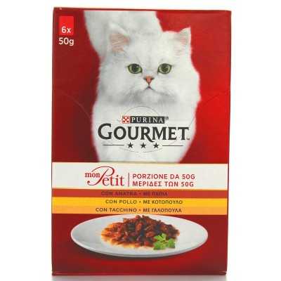 GOURMET MON PETIT 6 PORZIONIX50G ANATRA-POLLO-TACCHINO 
