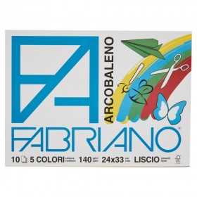 FABRIANO ALBUM DA DISEGNO FA 10FF CM. 24x33 ARCOBALENO
