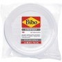 BIBO 100 DEEP PLATES IN WHITE PLASTIC DM 20 5 CM
