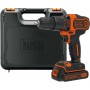 BLACK DECKER IMPACT DRILL LITHIUM BATTERY 18V 1,5Ah MOD.BDCHD18K