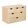 CASSETTIERA IN LEGNO MINI BLOC 6 CASSETTI CM. 40x20x28h.
