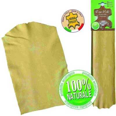 NATURAL SUEDE LEATHER TANNING FISH OIL CM. 41X27
