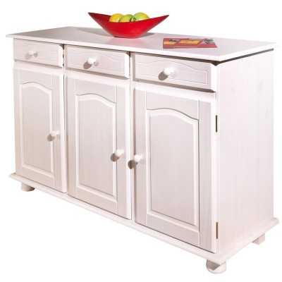 KIT BUFFET 3 ANTE CON 3 CASSETTI MASSELLO BIANCO