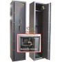 BLINKY 5-7 SEATER RIFLE CABINET WITH TESORETT0 35x30x145h.