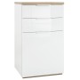 KIT MOBILE CON 2 CASSETTI E 1 ANTA BIANCO ROVERE cm. 60x50x102h.