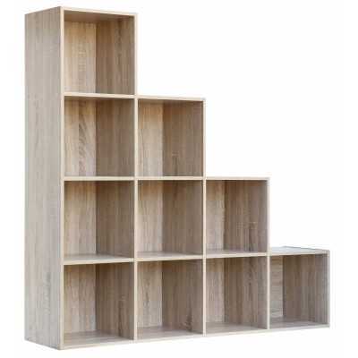 LIBRERIA MODELLO CUBO 10 ROVERE cm. 121x29,5x121h.