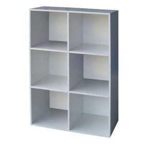 LIBRERIA MODELLO CUBO 6 BIANCO cm.61x91h.