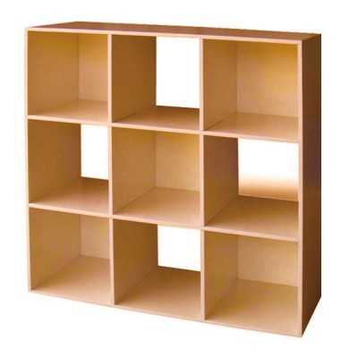 LIBRERIA MODELLO CUBO 9 CILIEGIO cm. 91x91h.