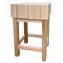 TAGLIERE CEPPO PER MACELLERIA IN LEGNO DI FAGGIO CON GAMBE cm.