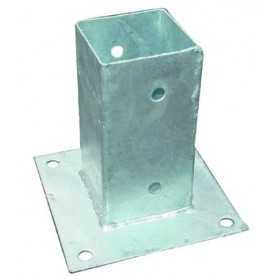 BLINKY BASE FOR POLES IN GALVANIZED STEEL CM.7X7X15H