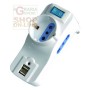 TRIPLE 10A ADAPTER WITH SCHUKO AND ROTARY SWITCH