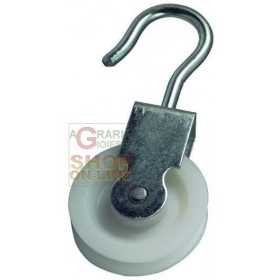 BLINKY GALVANIZED STEEL PULLEY NYLON SWIVEL DIAMETER MM. 50