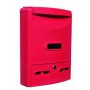 BLINKY MAILBOX IN ALUMINUM EURO-MAXI 29X10X39H RED