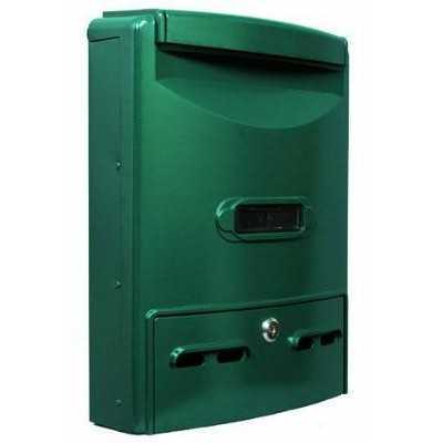BLINKY MAILBOX IN ALUMINUM EURO-MAXI 29X10X39H GREEN