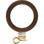 PLASTIC RINGS WITH HOLE D.46 X 66 WALNUT (pack of 10 pcs)