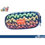 COLOR POCKET CASE IN ORGANIZED FABRIC EMOJIRAINBOW cm. 21