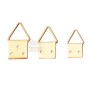 BRASS-PLATED STEEL ATTACHMENTS JOINT N. 1 WITH NAILS PCS. 20