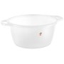 White rounded plastic basin diam. cm. 35