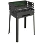 BARBECUE A CARBONE PORTATILE GARDENIA GRILLO IN METALLO cm. 42x32X82h.