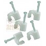 BLINKY WHITE PLASTIC CABLE FIXER PCS. 100 DIAMETER MM. 10