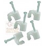 BLINKY WHITE PLASTIC CABLE FIXER PCS. 100 DIAMETER MM. 14