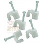 BLINKY WHITE PLASTIC CABLE FIXER PCS. 100 DIAMETER MM. 16