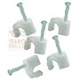 BLINKY WHITE PLASTIC CABLE FIXER PCS. 100 DIAMETER MM. 6