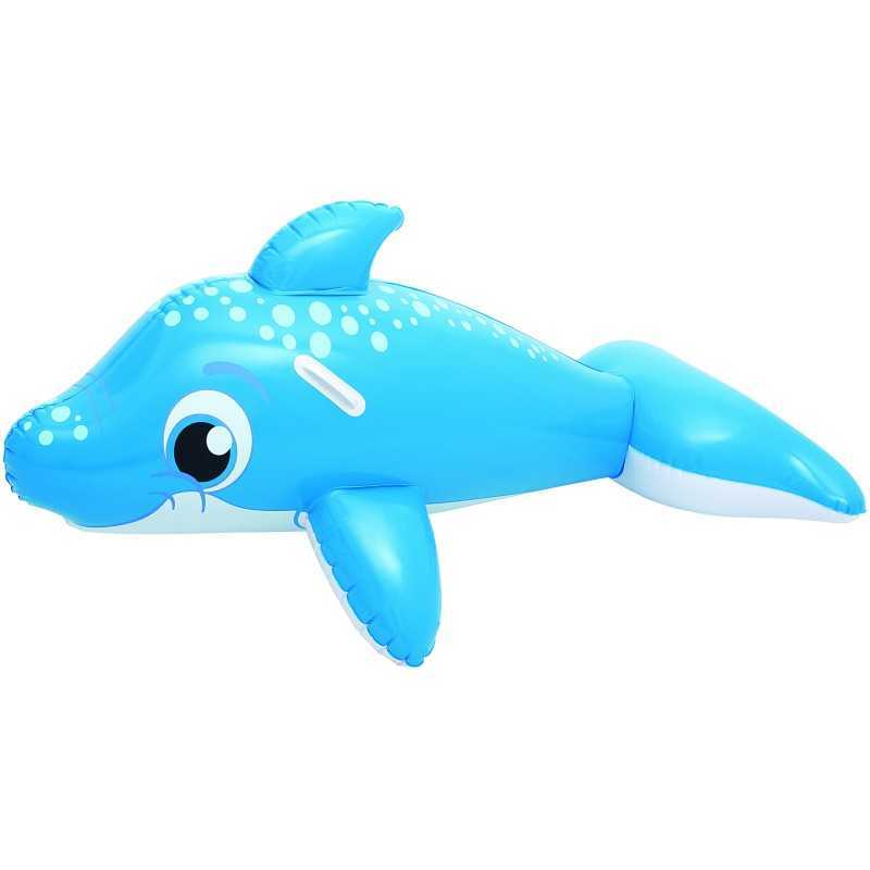 41037 Cavalcabile a forma di Balena trasparente gonfiabile 157 x 94 cm