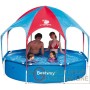 BESTWAY 56193 SWIMMING POOL WITH SELF-SUPPORTING FRAME AND GAZEBO CM. 244 x 51h.