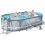 BESTWAY 56448 SWIMMING POOL WITH METAL FRAME TREATED COMPLETE CM. 488x305x107h.
