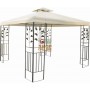 BLINKY GAZEBO IN METALLO DECORATO TELO BEIGE CM.300X300 