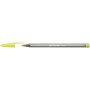 BIC Cristal fine tip pen in yellow metal