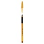 BIC BALLPOINT PEN ORANGE GRIP POINT 0.8 MM. BLACK COLOR