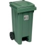 SQUARE URBAN NETTEZZA BIN WITH WHEELS AND PEDAL LT. 120 FERN