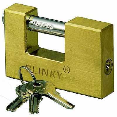 BLINKY ANTI-SCALE PADLOCK FOR HEAVY BRASS SHUTTERS MM. 75