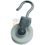 BLINKY GALVANIZED STEEL PULLEY NYLON SWIVEL DIAMETER MM. 40